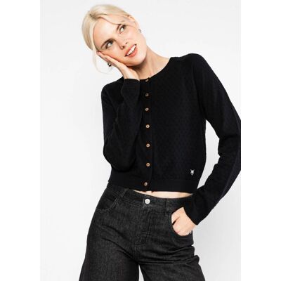 blutsgeschwister Cardigan Sweet Knit Schwarz XS S M L XL 2XL Damen blutsgeschwister Cardigan Sweet Knit Schwarz XS S M L XL 2XL Damen
