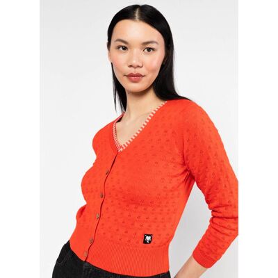 blutsgeschwister Cardigan Sweet Petite Orange XS S M L XL 2XL Damen blutsgeschwister Cardigan Sweet Petite Orange XS S M L XL 2XL Damen