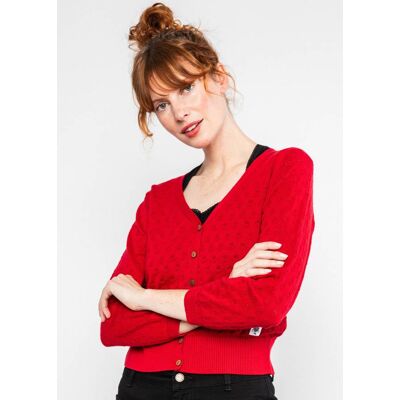 blutsgeschwister Cardigan Sweet Petite Rot XS S M L XL 2XL Damen blutsgeschwister Cardigan Sweet Petite Rot XS S M L XL 2XL Damen