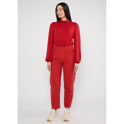 blutsgeschwister Cordhose High Waist Olotte Rot 25 26 27 28 29 30 31 32 33 34 35 Damen blutsgeschwister Cordhose High Waist Olotte Rot 25 26 27 28 29 30 31 32 33 34 35 Damen