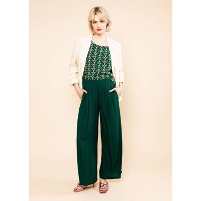 blutsgeschwister Sommerhose Breezy Palazzo Grün XS S M L XL 2XL Damen blutsgeschwister Sommerhose Breezy Palazzo Grün XS S M L XL 2XL Damen