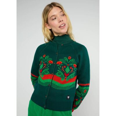 blutsgeschwister Cardigan Happy Heritage Grün XS S M L XL 2XL Damen blutsgeschwister Cardigan Happy Heritage Grün XS S M L XL 2XL Damen