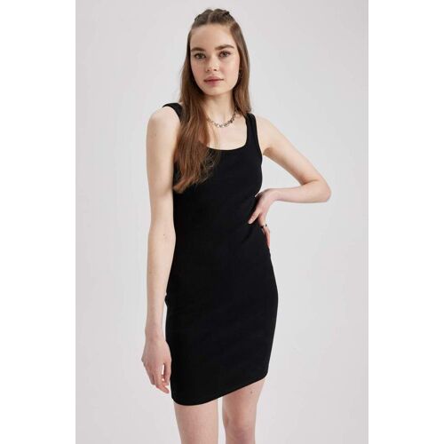 DeFacto Damen Bodycon Kurzarm-Kleid