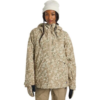 Burton Gore Tex 2L Pillowline Anorak Snowfall Camo - beige Burton Gore Tex 2L Pillowline Anorak Snowfall Camo - beige