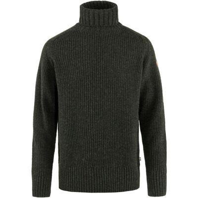Fjällräven Fjaellraeven Oevik Roller Neck Sweater Dark Olive - gruen Fjällräven Fjaellraeven Oevik Roller Neck Sweater Dark Olive - gruen