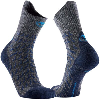 Therm-ic TREKKING ULTRA COOL LINEN CREW - Wandersocken - grau/blau Therm-ic TREKKING ULTRA COOL LINEN CREW - Wandersocken - grau/blau
