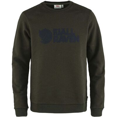 Fjällräven Fjaellraeven Logo Sweater Deep Forest - gruen Fjällräven Fjaellraeven Logo Sweater Deep Forest - gruen