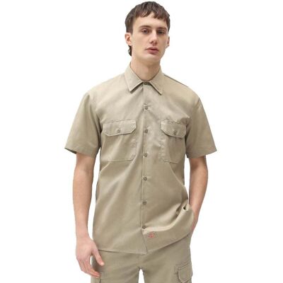 Dickies Work Shirt Short Sleeve REC Khaki - beige Dickies Work Shirt Short Sleeve REC Khaki - beige