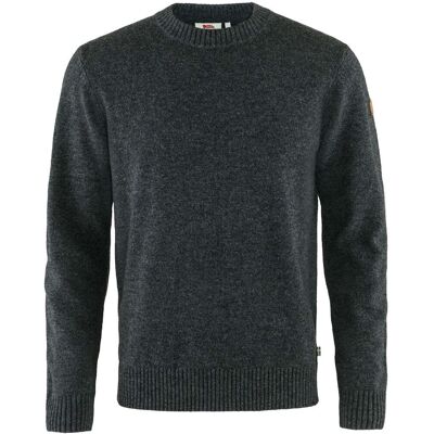 Fjällräven Fjaellraeven Oevik Round-Neck Sweater Dark Grey - grau Fjällräven Fjaellraeven Oevik Round-Neck Sweater Dark Grey - grau