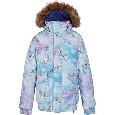 Burton Twist Bomber Jacket Kinder-Snowboardjacke Disney Olaf Frozen - lila Burton Twist Bomber Jacket Kinder-Snowboardjacke Disney Olaf Frozen - lila