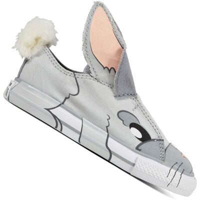 Converse CT All Star Creatures OX Infant Kinder-Schuhe Pure Platinum - grau Converse CT All Star Creatures OX Infant Kinder-Schuhe Pure Platinum - grau