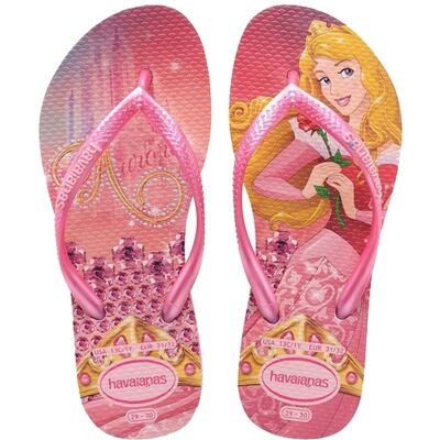Havaianas Kids Slim Princess Schlappen Cinderella Rosa Cream - rosa Havaianas Kids Slim Princess Schlappen Cinderella Rosa Cream - rosa