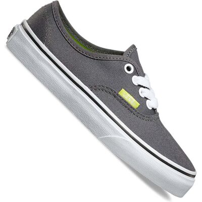 Vans K Authentic Kinder-Sneaker Pop Pewter/Lime Punch - grau Vans K Authentic Kinder-Sneaker Pop Pewter/Lime Punch - grau