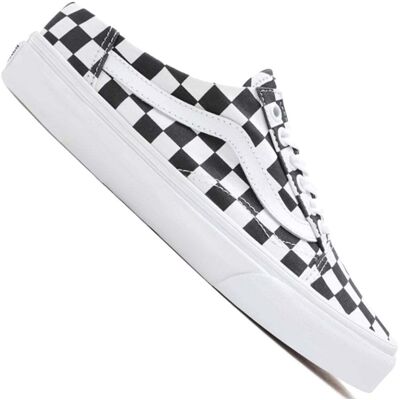 Vans Old Skool Mule Checkerboard Black True White - weiss Vans Old Skool Mule Checkerboard Black True White - weiss