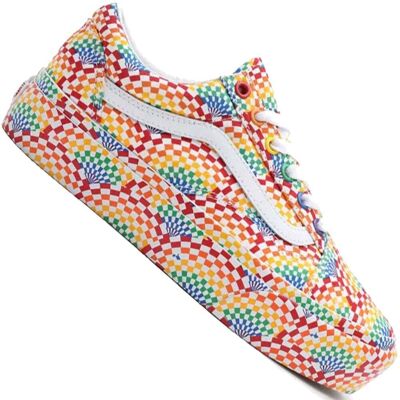 Vans Old Skool Platform Pride Multi True White - bunt Vans Old Skool Platform Pride Multi True White - bunt