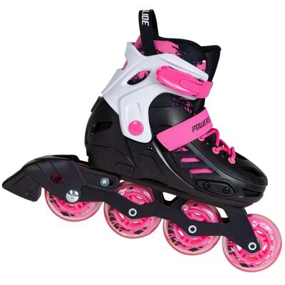 Powerslide Khaan Junior SQD Pink Verstellbare Inline-Skates - Sport Powerslide Khaan Junior SQD Pink Verstellbare Inline-Skates - Sport