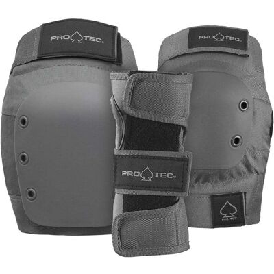 Pro-Tec Street Gear 3-Pack Open Back Grey - grau Pro-Tec Street Gear 3-Pack Open Back Grey - grau