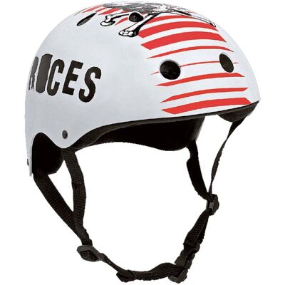Roces Skull 800 Aggressive Helmet Matte White Red - weiss Roces Skull 800 Aggressive Helmet Matte White Red - weiss