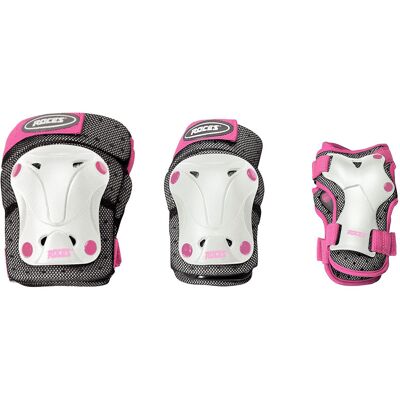 Roces JR Ventilated 3-Pack White/Pink - weiss Roces JR Ventilated 3-Pack White/Pink - weiss