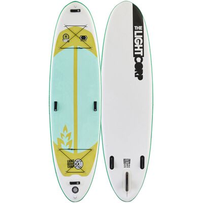 Lightboardcorp Light Inflatable Yoga RS 10 6 SUP Green - weiss Lightboardcorp Light Inflatable Yoga RS 10 6 SUP Green - weiss