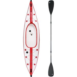 F2 Inflatable Kayak One Seat White Red - weiss