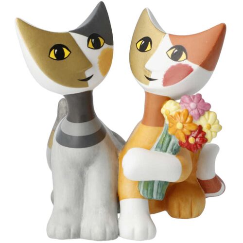 Goebel Rosina Wachtmeister Katzenwelt Katzen Mazzo di fiori h: 9,5 cm