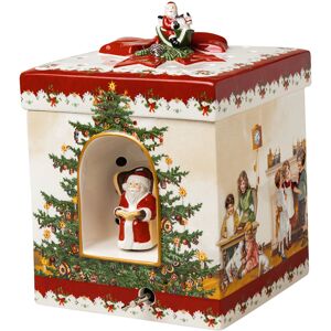 Villeroy & Boch Christmas Toys Geschenkpaket eckig Kinder - mit Spieluhr 'We wish you a merry Christmas' 21,5 cm