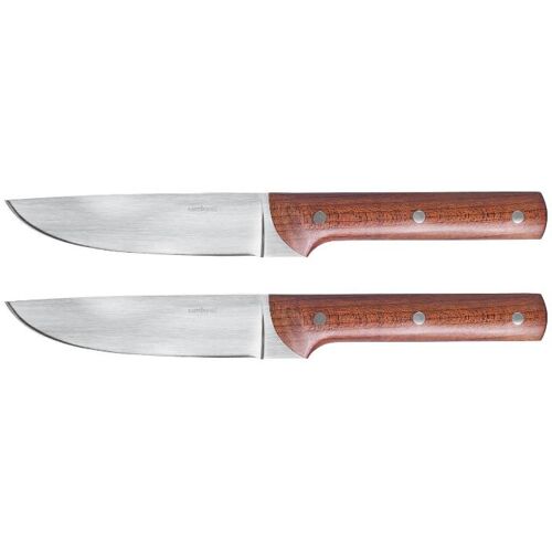 Sambonet Porterhouse – Ahornholz Steakmesser-Set, glatte Klinge 2-tlg.