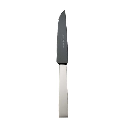 Robbe & Berking Riva – 150 g versilbert Steakmesser Frozen Black 223 mm