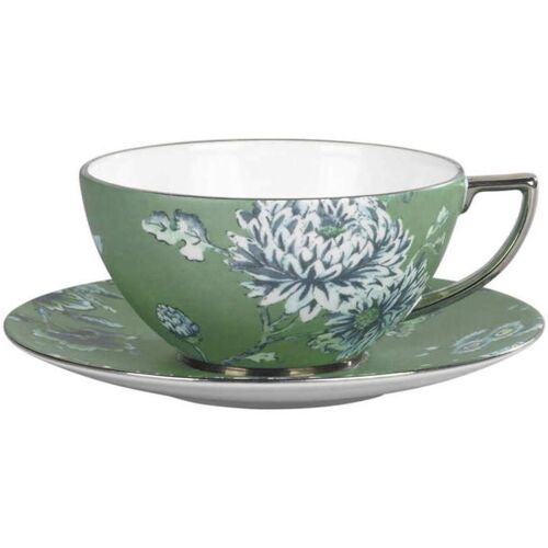 Wedgwood ‚Jasper Conran Chinoiserie Green‘ Kaffeetasse / Teetasse 0,23 L mit Untertasse 2-tlg.