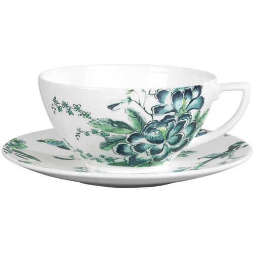 Wedgwood ‚Jasper Conran Chinoiserie White‘ Kaffeetasse / Teetasse 0,23 L mit Untertasse 2-tlg.