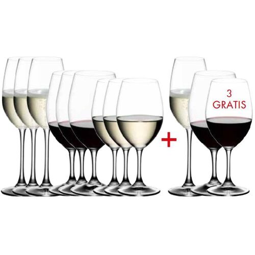 Riedel Ouverture Ouverture Glas Set 12-tlg. ‚Kauf 12 Zahl 9‘ 4x Rotwein + 4x Weißwein + 4x Champagnerglas