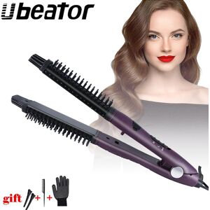 Ubeator 4-In-1-Keramik-Styler, Lockenwickler, Bürste, Glätteisen Und Lockenstab, Haarkamm, Elektrische Lockenwickler