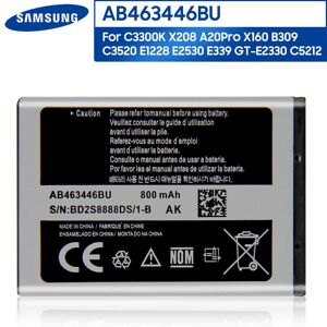 Samsung Original-Ersatz-Handy-Akku Ab463446bu Für Samsung C3300k X208 B189 F299 C3520 E339 Ab463446bc Ab463446be Ab463446ba 800 Mah