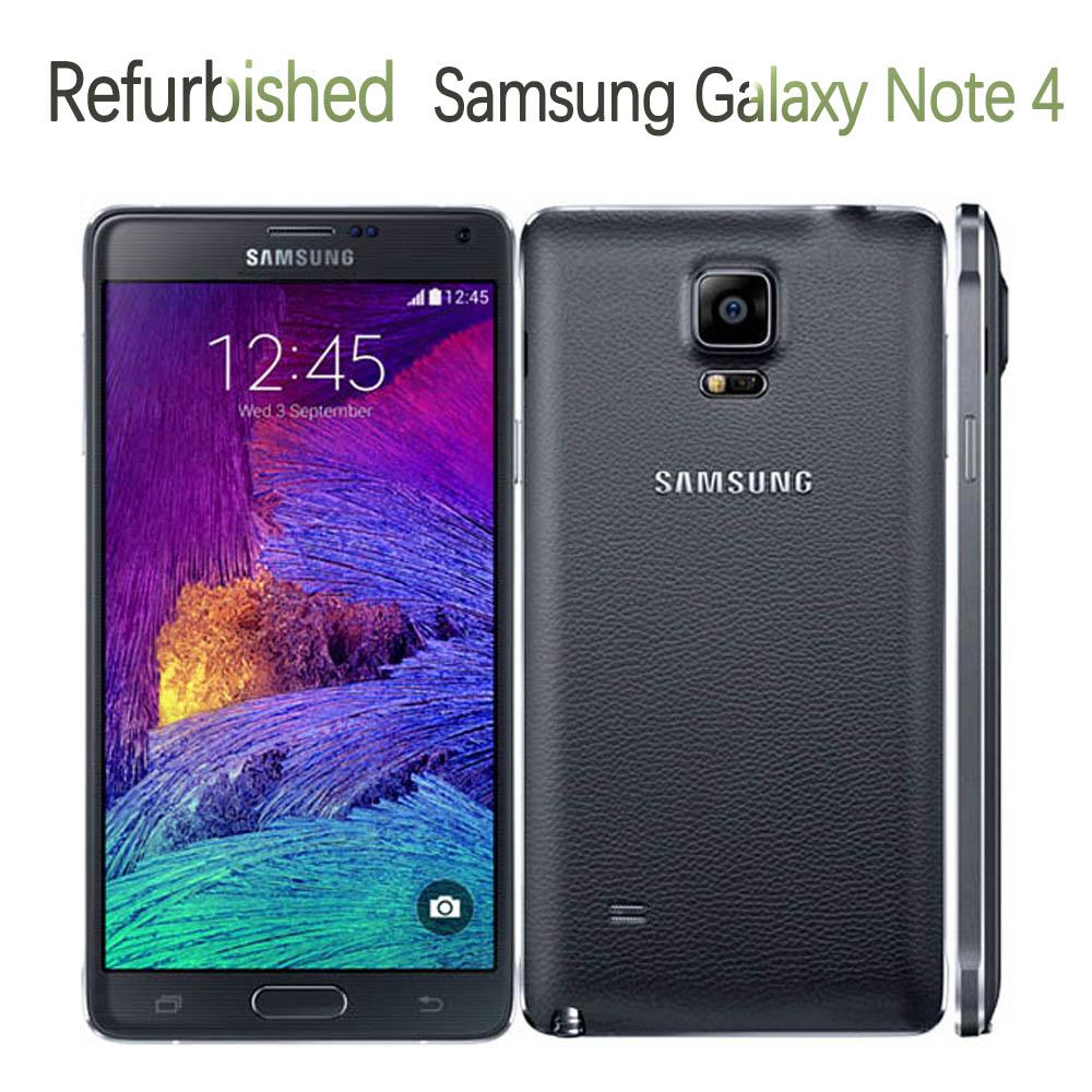 Überholtes Samsung Galaxy Note 4 Handy N910a/ N910v/n910f/n9100 Handys 5,7 " 16mp 3gb 32gb