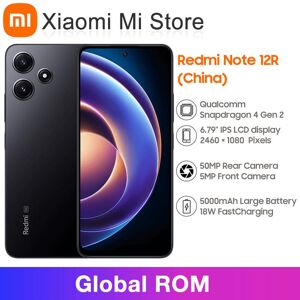 Xiaomi Global Rom Redmi Note 12r Smartphone 50mp Dual Kameras Qualcomm Snapdragon 4 Gen 2 6,79 Lcd Display 18w Ladegerät 5000mah Akku