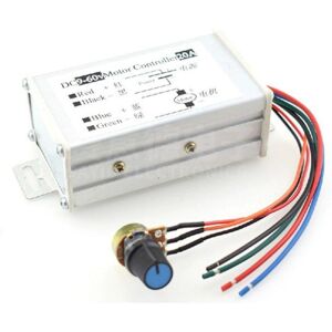 JNxuntuo Pwm-Motordrehzahlregler 9-60 V Dc-Geschwindigkeitsregler Dc-Motorregler 20a Pwm-Controller