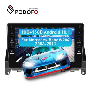 Podofo Android 10.1 8 Zoll HD Touchscreen Auto Stereo Autoradio Für Mercedes-Benz W204 2006-2011 mit GPS Navigation Wifi Mirror Link Bluetooth FM