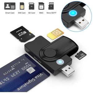 Aibey Usb 3.0 2.0 Smart Card Reader Tf Micro Sd Speicher Id Bank Emv Electronic Dnie Dni Citizen Sim Cloner Connector Adapter