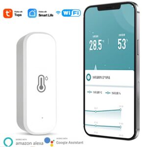 Wonder 2 Tuya Smart Wifi Temperatur Und Feuchtigkeit Sensor Innen Hygrometer Thermometer Smart Life Control Unterstützung Alexa Google Assistent