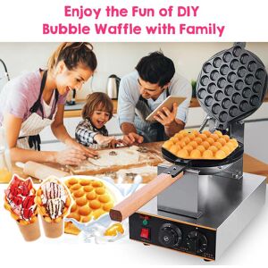 Tomtop Jms 1400 W Bubble Waffle Maker Waffeleisen Eisen Bereit In Weniger Als 3 Minuten Abnehmbare Tropfschale Elektrisch