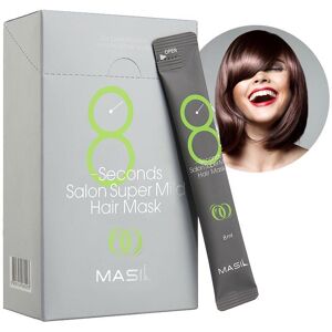 Masil 8 Seconds Supermild Hair Mask Stick, 8 Ml X 20 Stück, 1 Packung, Federnde Haarmaske, Feucht, Glänzend, Für Unterwegs, Tragbar, Neutraler Ph-Wert