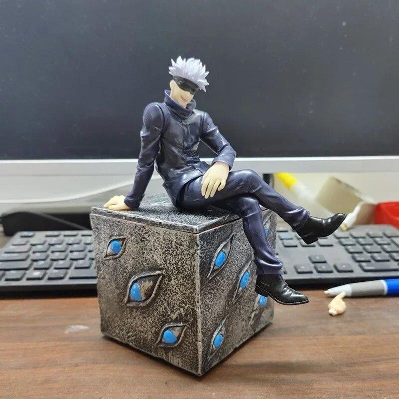 Qsk Anime Gojo Satoru Action Figure Jujutsu Kaisen Gefängnis Reich Gojo Figur Statue Requisiten Figur Pvc Sammlung Spielzeug Geschenk