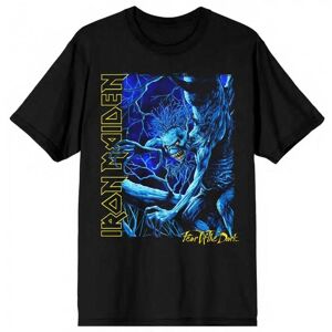Iron Maiden Unisex-Erwachsene Fear Of The Dark Eddie Vertical Logo T-Shirt