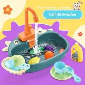 Happyfun-Toys Küchenspüle, Waschbecken-Spielzeug Mit Fließendem Wasser, Spielhaus, Küchenspüle, Rollenspiel-Spielzeug Für Kleinkinder