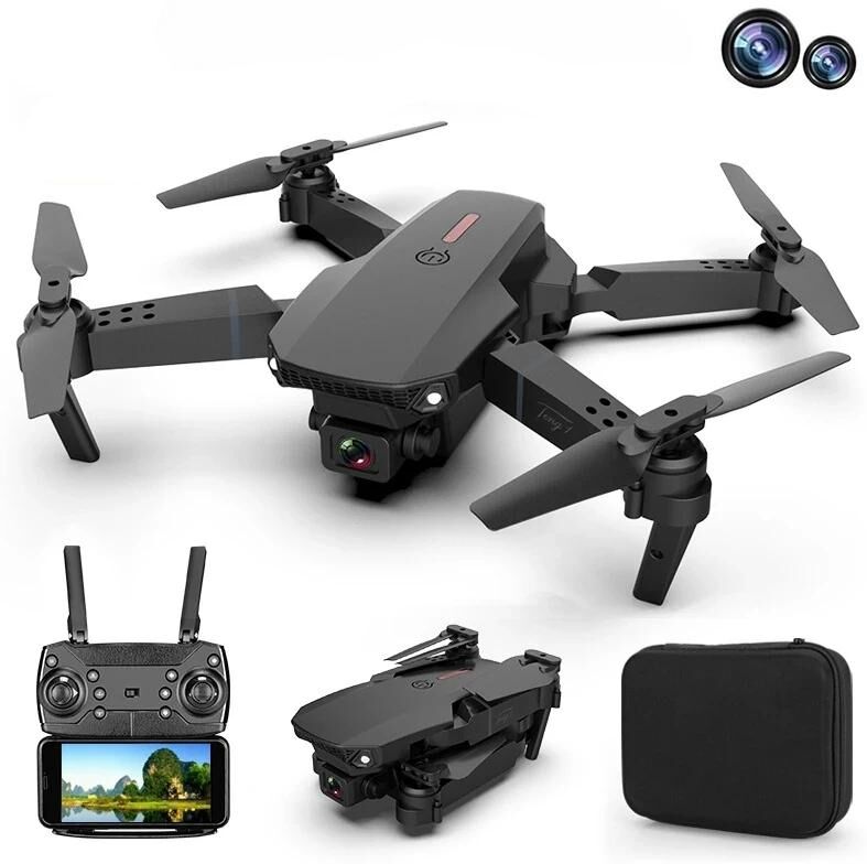 Lyzrc E88 Rc Drone Wifi Dual Kamera Smart Fpv Quadcopter Weitwinkel Selfie Kamera Faltbare Kinder Geschenk Spielzeug