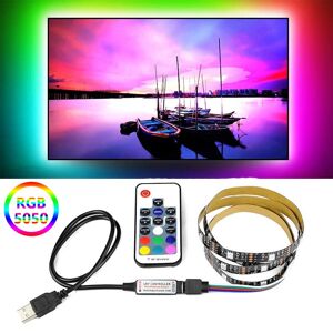 Malitai 0,5-5m Tv-Led-Hintergrundbeleuchtungsstreifen Usb 5050 Smd Rgb-Led-Streifen-Remote-Kit 5v