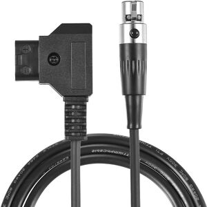 Andoer D-Tap-Stecker Auf (Blechern) Mini Xlr 4-Poliges Kabel, Gerades Kabel, 100 Cm Kabel