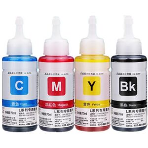 BLOOM-INK Farbstofftinte 4-Farben-Nachfülltintenset 70 Ml Für Epson L100 L110 L200 L210 L300 L355 L120 L130 L1300 L220 L310