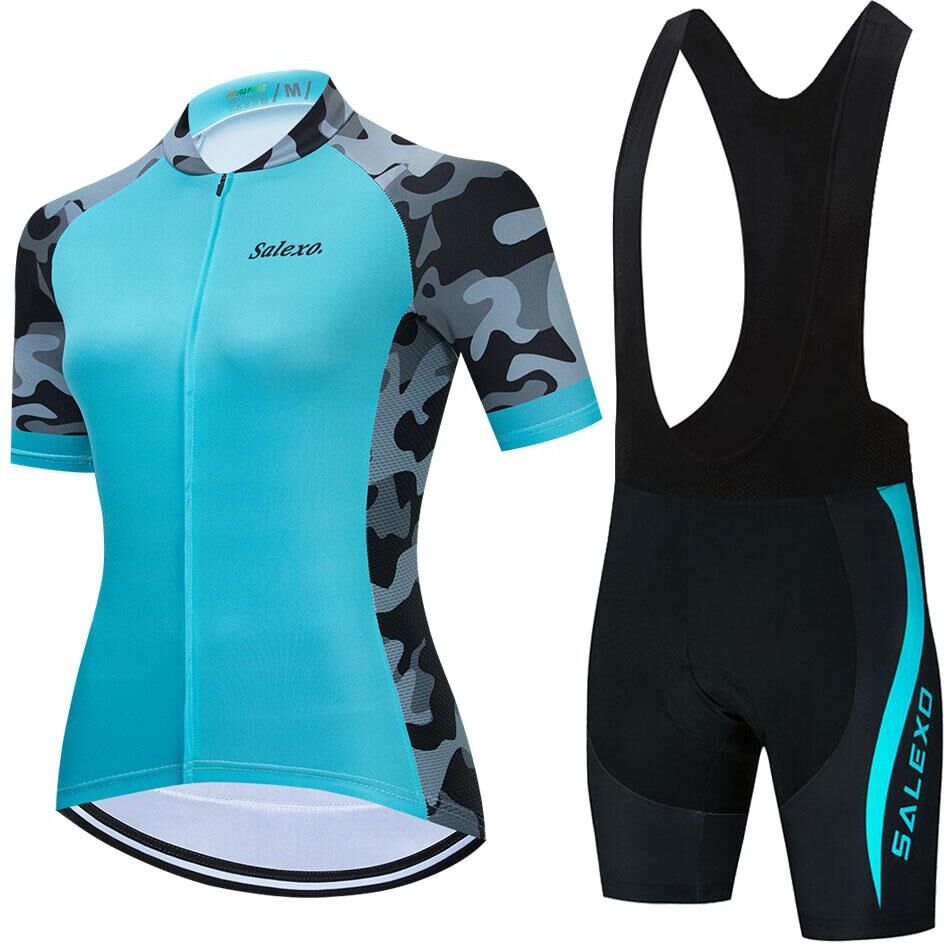 Omg Clothing Camouflage 2023 Radfahren Jersey Kurzarm Set Frauen Sommer Atmungsaktive Fahrrad Uniform Mtb Radfahren Kleidung Maillot Ropa Ciclismo